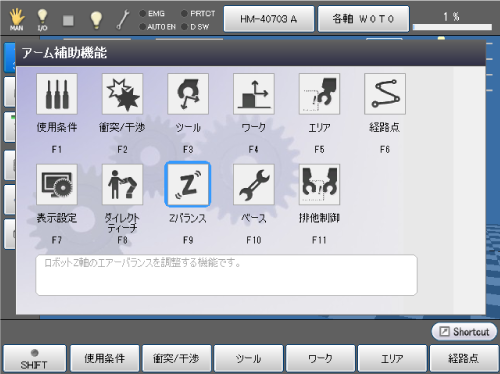 Zバランス調整図